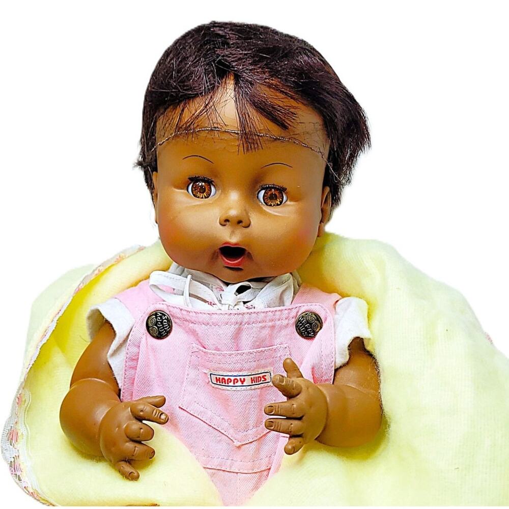 Rare Life Size 60's Vintage African American Thirstee Baby Doll ~ Drinks & Wets - Picture 3 of 16